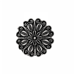 Silver-Plated Oxidised Adjustable Finger Ring