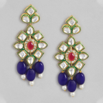 Gold-Plated Artificial Beads & Stones Jewellery Set